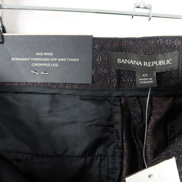 Nwt Banana Republic Avery Straight Cropped Leg Women's Pants Size 0 - Picture 4 of 10